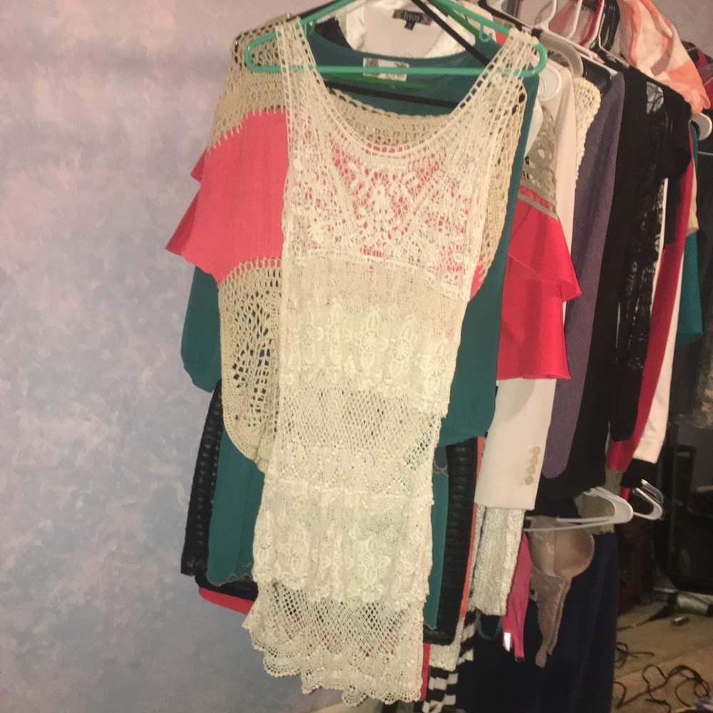 See-through Knit dress